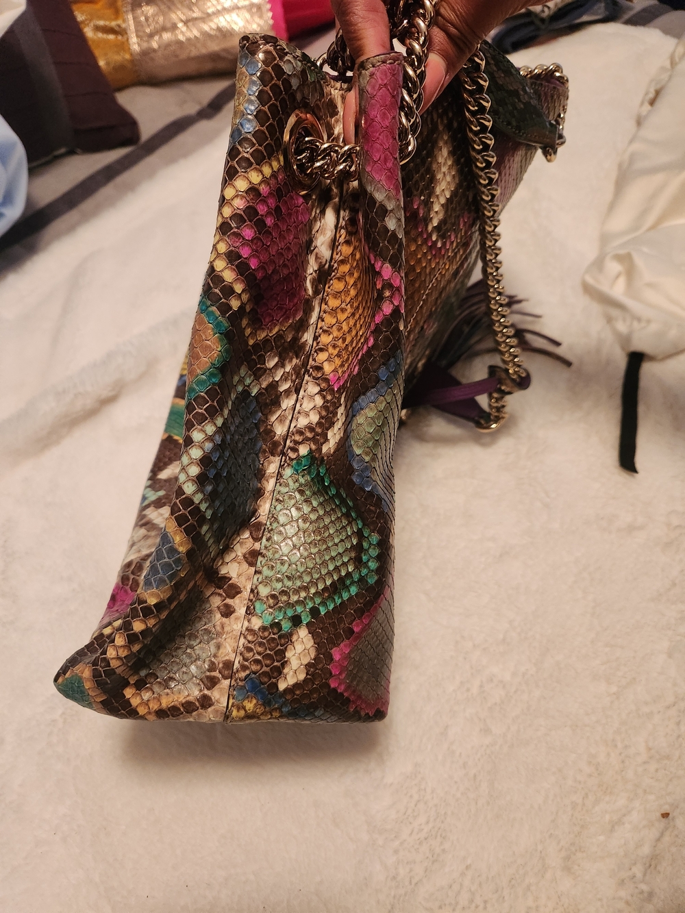 Very Rare Python Skin Gucci Soho Chain Bag - Picture 4 of 8